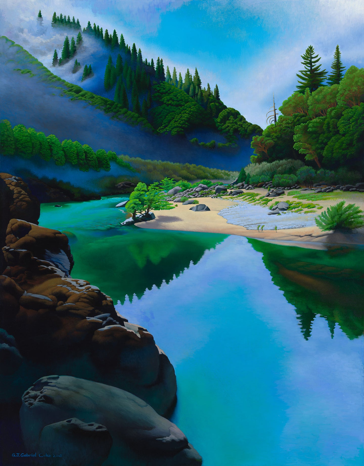 Trinity River by Gabriel Coke $300