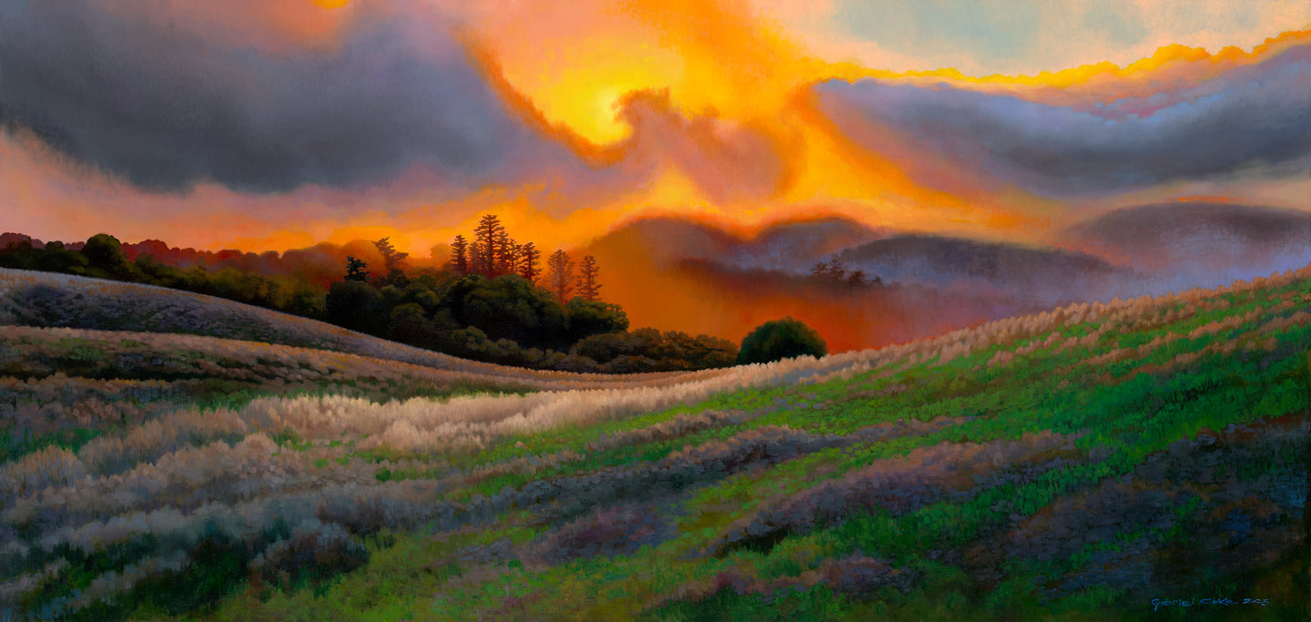 Russian Ridge Winter Sunset, $18,000